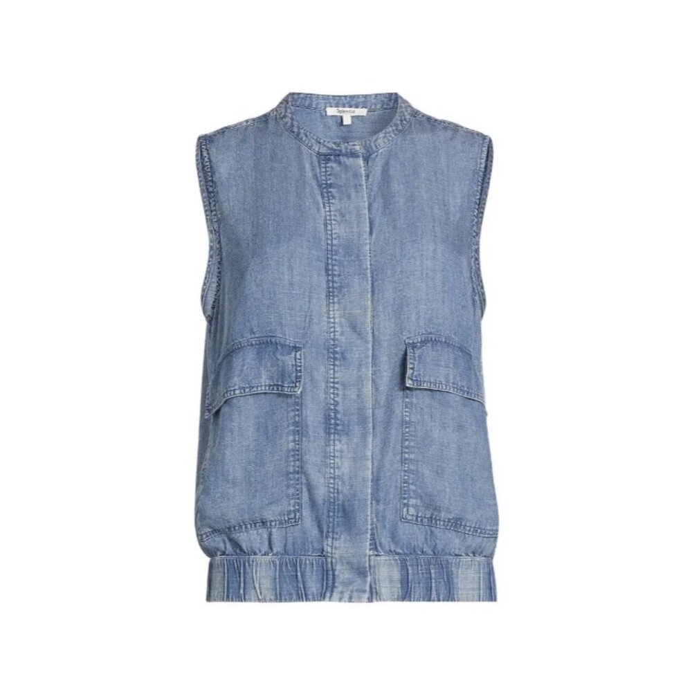 Splendid Chase Indigo Denim Vest Tank ( XS )